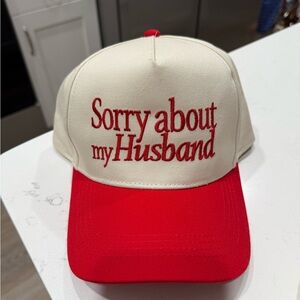 Viral Sorry about my husband cap